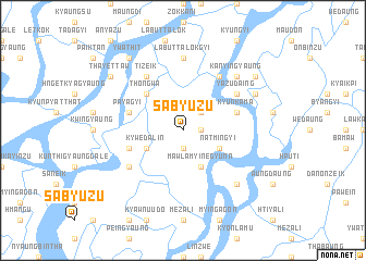 map of Sābyuzu