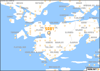 map of Säby