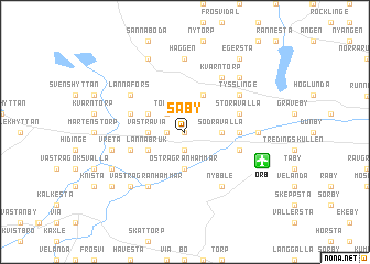 map of Säby