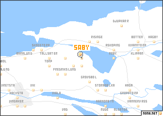 map of Säby