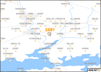 map of Säby