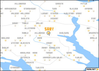 map of Säby