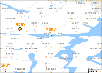 map of Säby