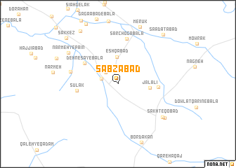 map of Sabzābād