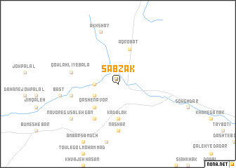 map of Sabzak