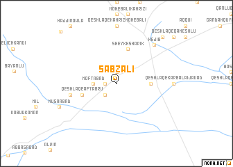 map of Sabz‘alī