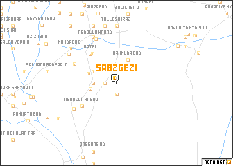 map of Sabz Gezī