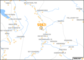 map of Sabzī