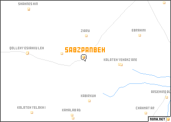 map of Sabz Panbeh