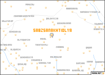 map of Sabz Sanakhtī ‘Olyā