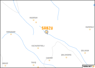 map of Sabzū