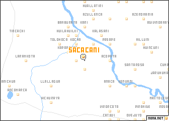 map of Sacacani