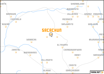 map of Sacachún
