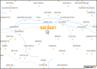 map of Săcădat