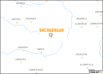 map of Saca de Agua