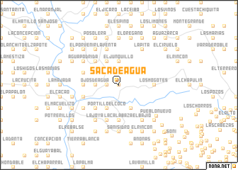 map of Saca de Agua