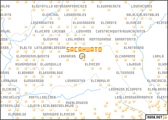 map of Sacahuato