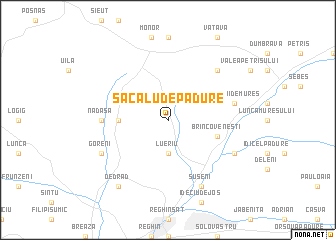 map of Săcalu de Pădure