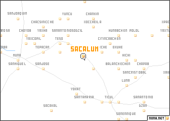 map of Sacalum