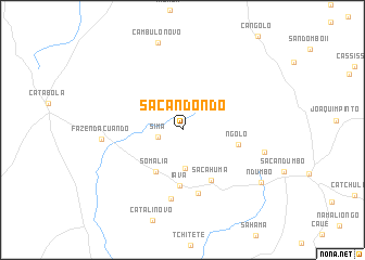 map of Sacandondo