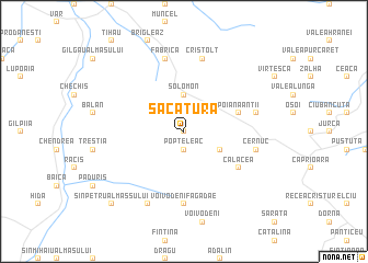 map of Săcătura