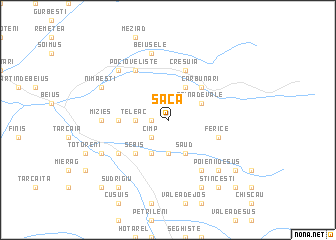 map of Saca