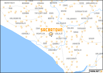 map of Sacba Town