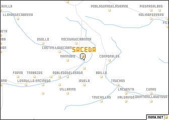 map of Saceda