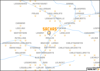 map of Sachas