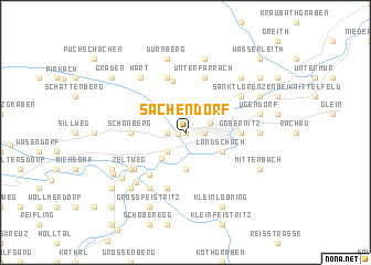 map of Sachendorf