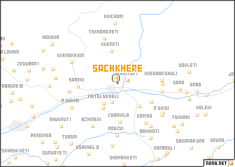 map of Sachʼkhere