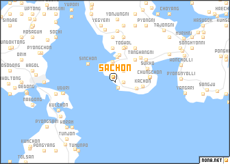 map of Sach\