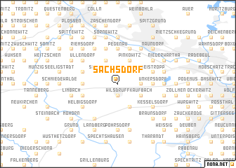 map of Sachsdorf
