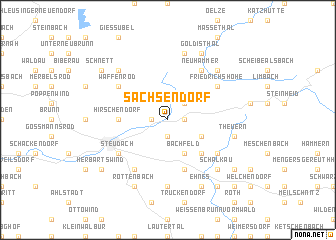 map of Sachsendorf