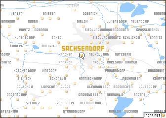 map of Sachsendorf