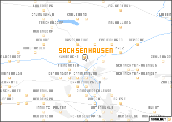 map of Sachsenhausen