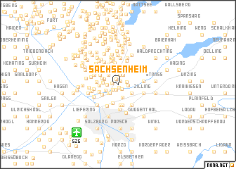 map of Sachsenheim