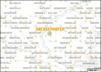 map of Sachsenhofen