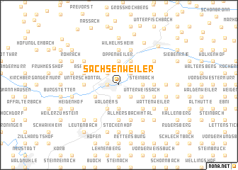 map of Sachsenweiler