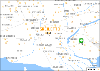 map of Saciletto
