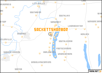 map of Sacketts Harbor