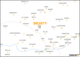 map of Sackett