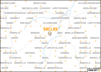 map of Saclas