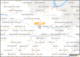 map of Saclay