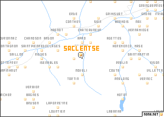 map of Saclentse