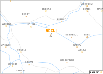 map of Saçlı