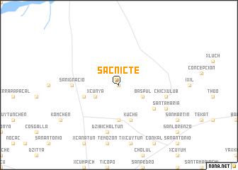 map of Sacnicté