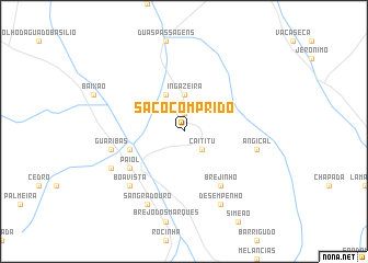 map of Saco Comprido