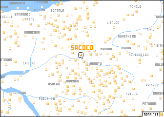 map of Sacoco