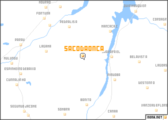 map of Saco da Onça